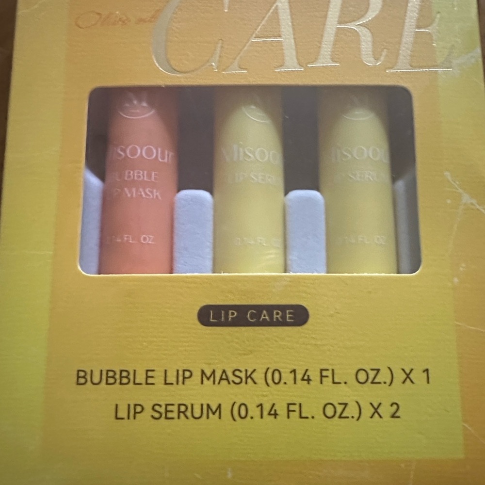 Misoour Lip Care Set - Pink and Yellow